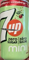 7up Cranberry Zero Sugar Mini can
