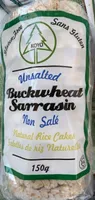 Galettes de riz naturelles Sarrasin non salé