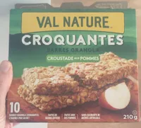 Barres granola croustade aux pommes