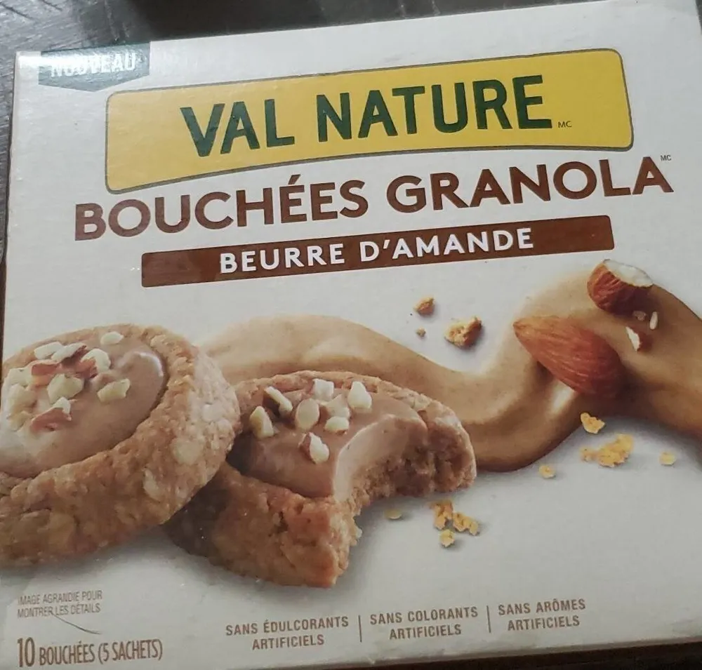 Bouchées granola beurre d'amande