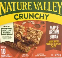 Crunchy granola bars Maple brown sugar