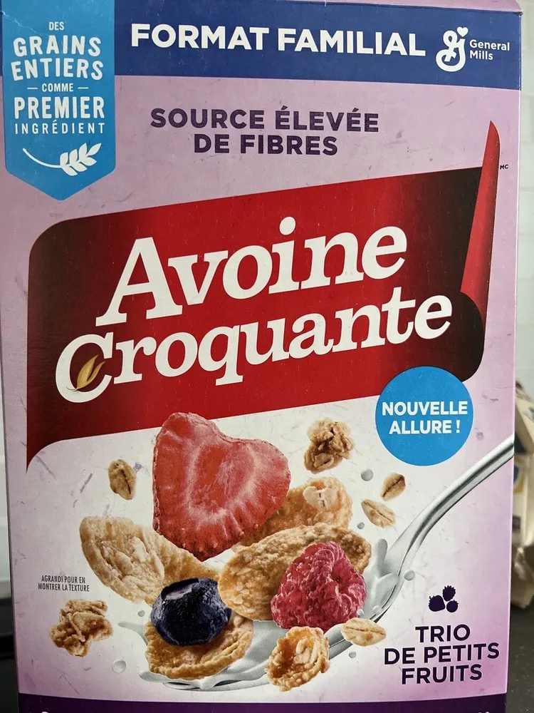 Avoine croquante trio de petits fruits