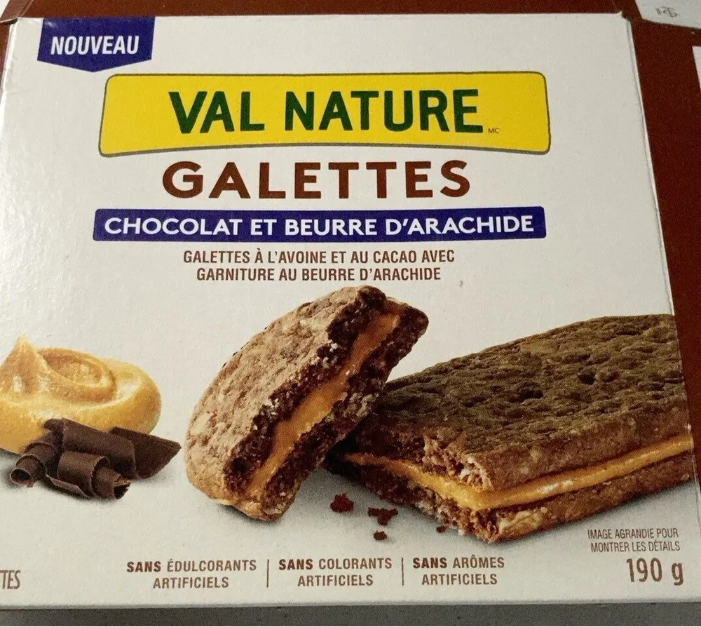 Biscuites chocolat et beuure d’arachide