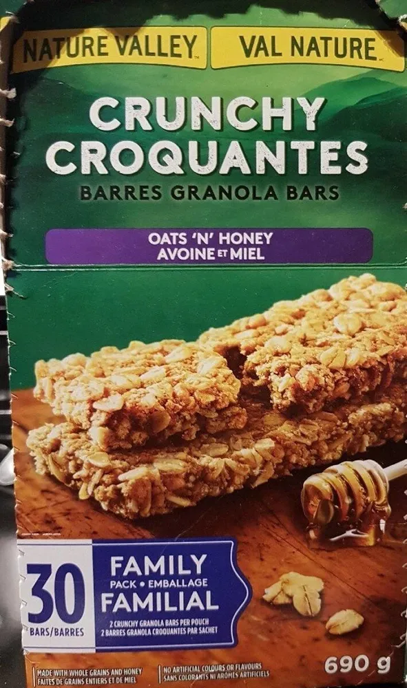 Barres granola avoine et miel