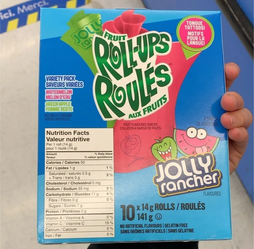 Roll-ups fruits