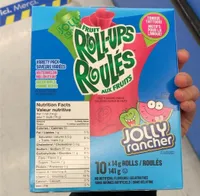 Roll-ups fruits