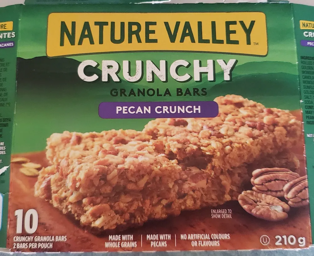 Barres granola croquant aux pacanes