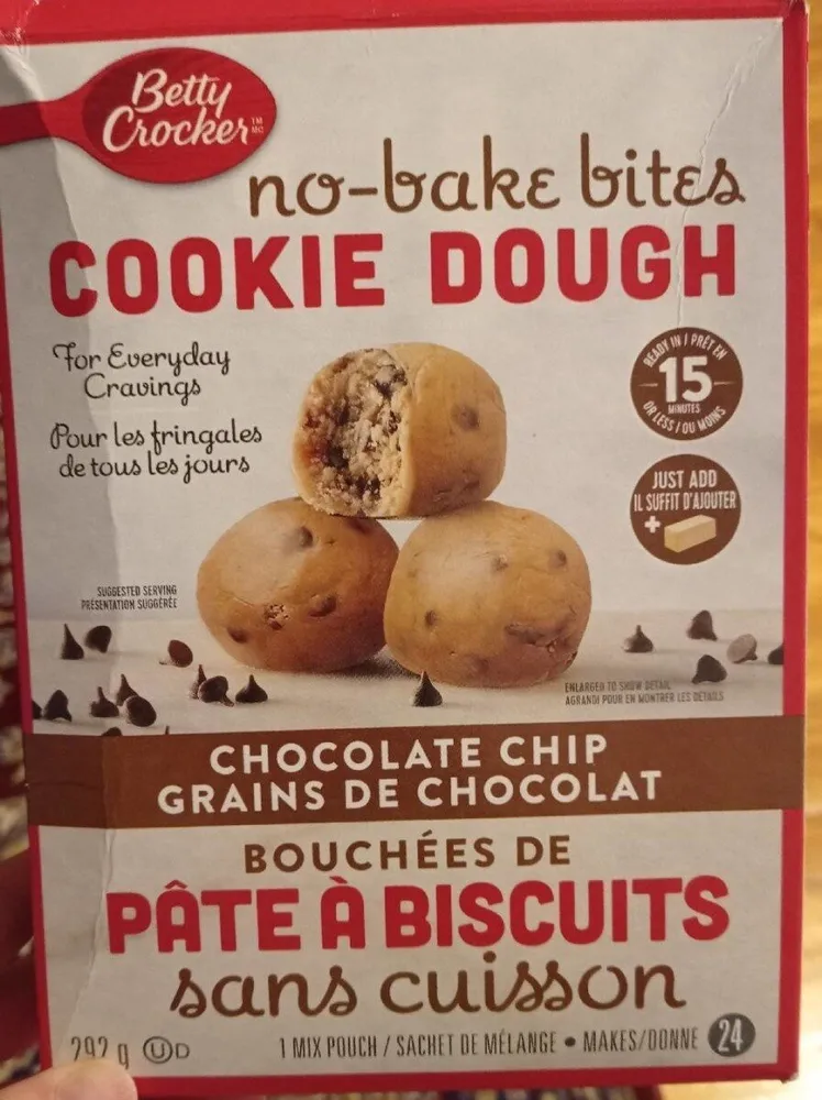 Bouchées de pâte à biscuits sans cuisson