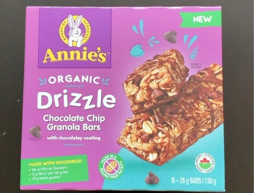 Annoe’s Organic Drizzle Chocolate Chip Granola Bar