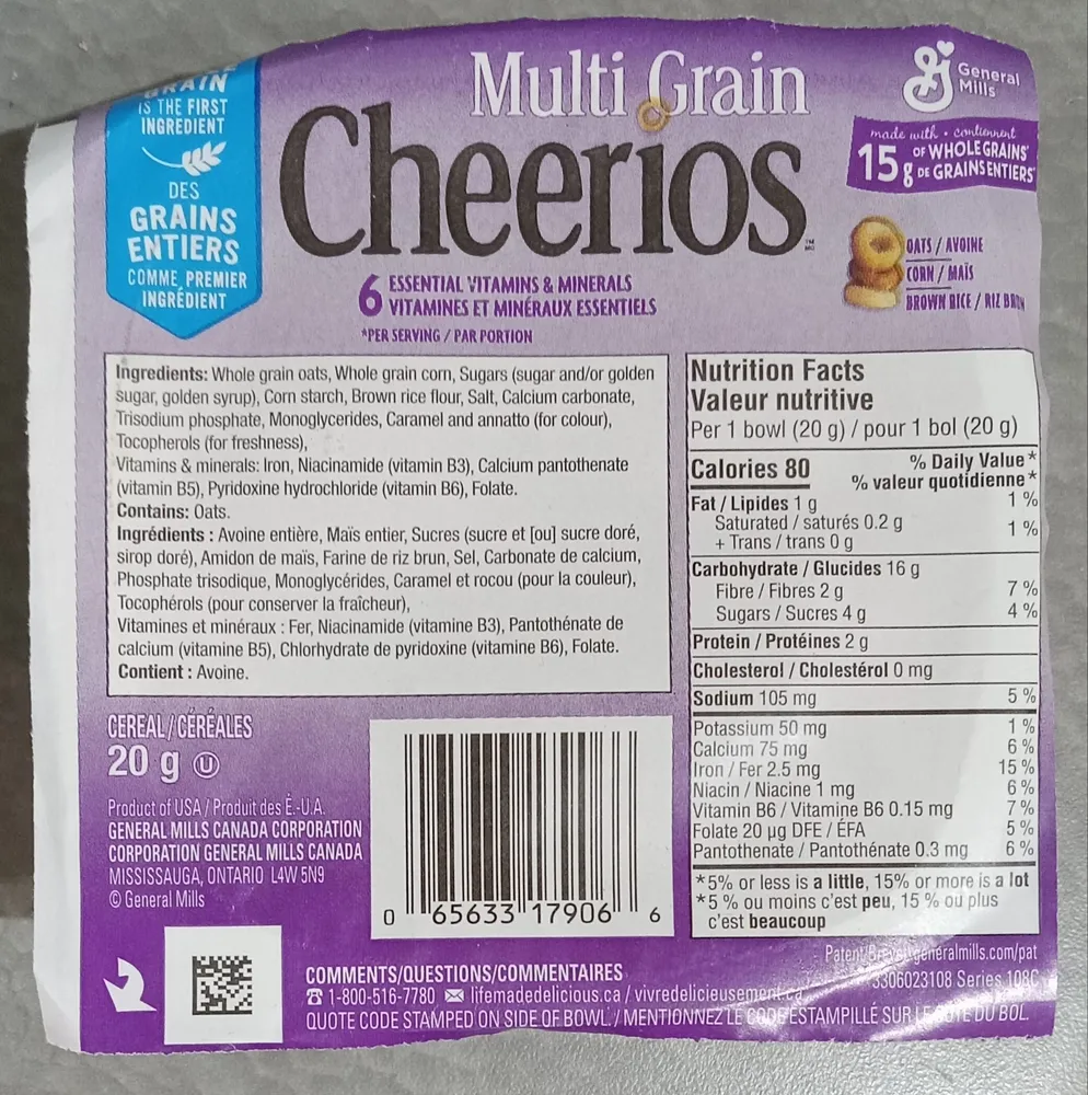 Multi Grain Cheerios