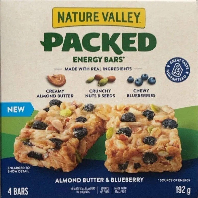 Packed Energy Bars Almond Butter & Blueberry