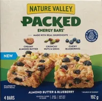 Packed Energy Bars Almond Butter & Blueberry