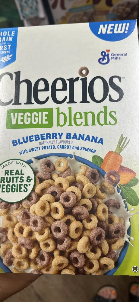 Cheerios Veggie Blends Blueberry Banana