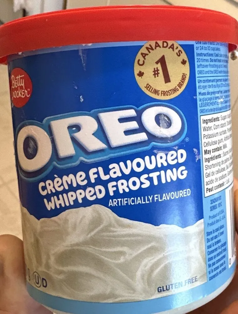 Oreo Crème Flavoured Whipped Frosting