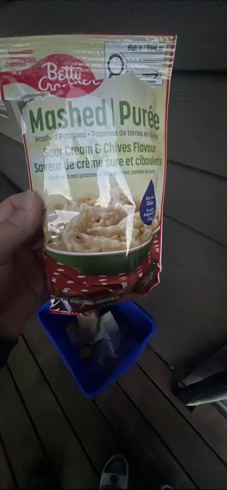 Sour Cream & Chives Flavoured Mashed Potatoes
