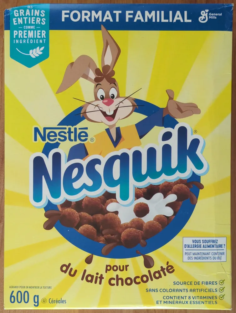 Nesquik pour du lait chocolaté