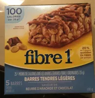 Barres tendres et legeres beurre d'arachide et chocolat