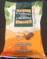 Carré à l’avoine pain bananes et chocolat noir