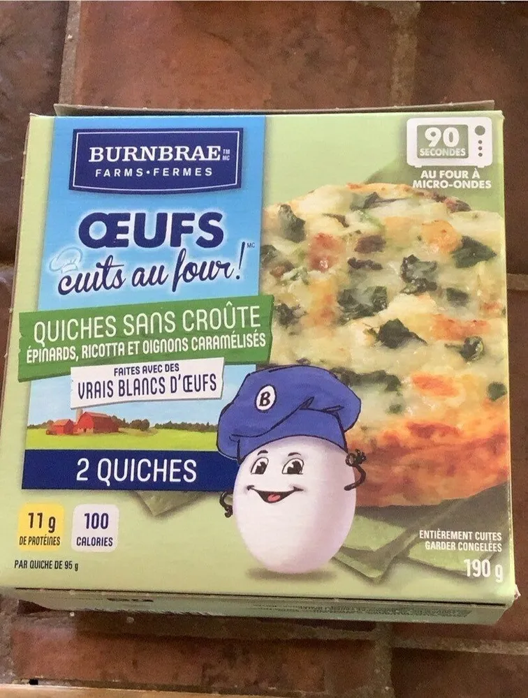 Quiches sans croûte épinards ricotta oignons caramélisés