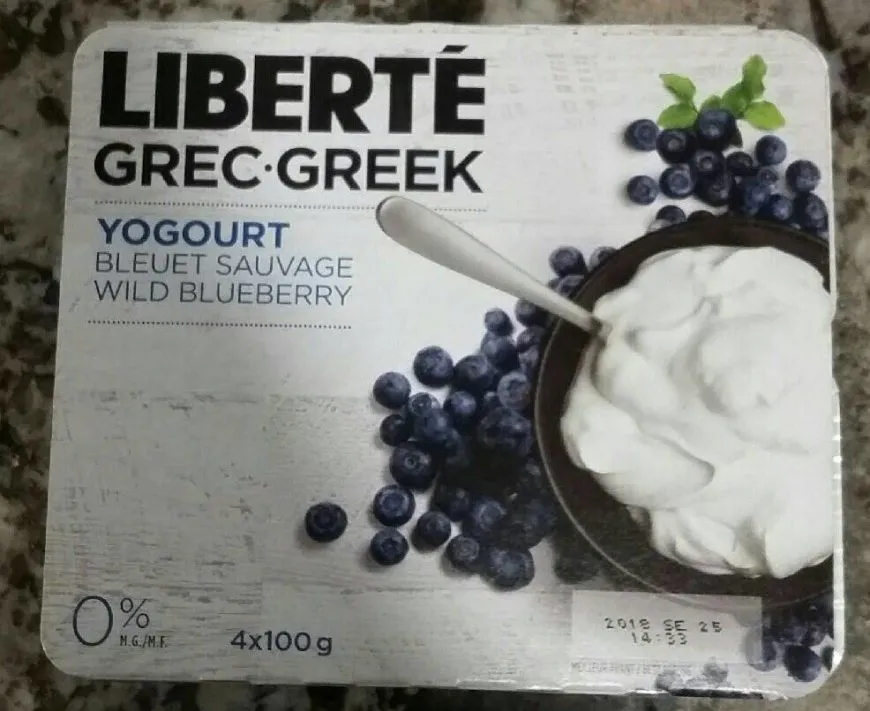 Yogourt bleuet sauvage