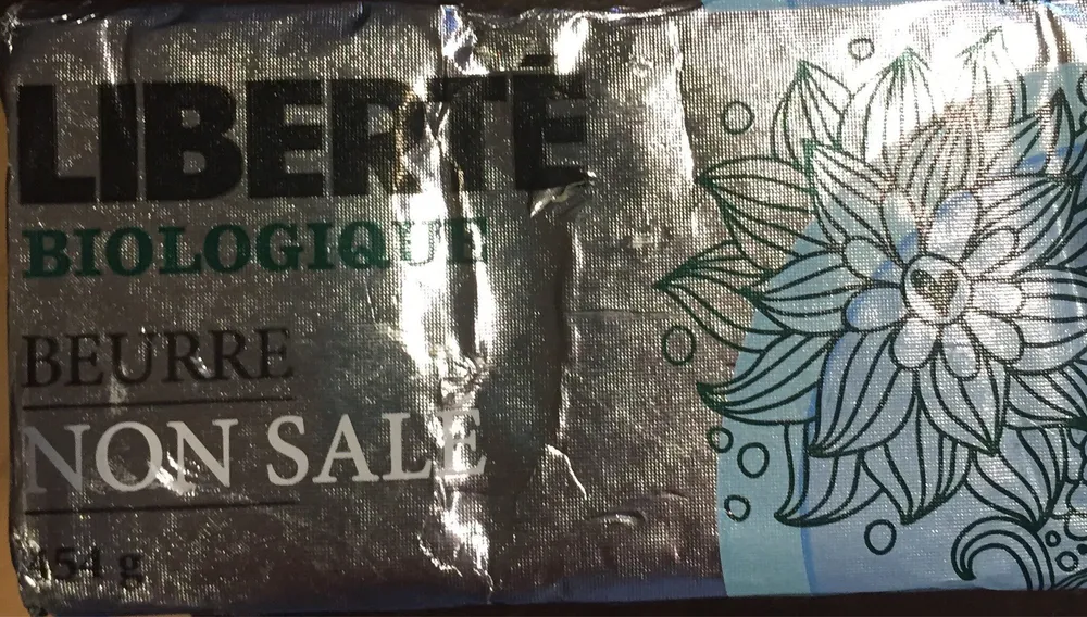 Beurre non salé