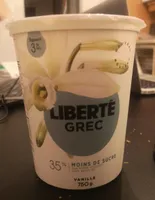 Grec Vanille 35% moins de sucre