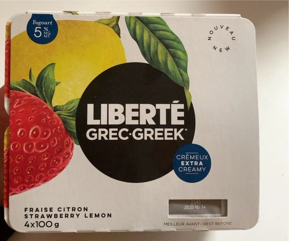 strawberry lemon greek yogourt