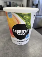 Peach Greek yogurt