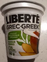 Yogourt biologique mangue grec