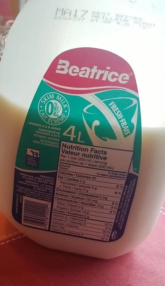 skim milk
