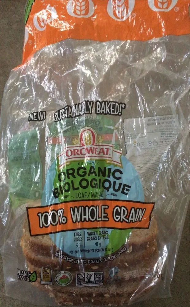 Organic 100% Whole Grain Loaf