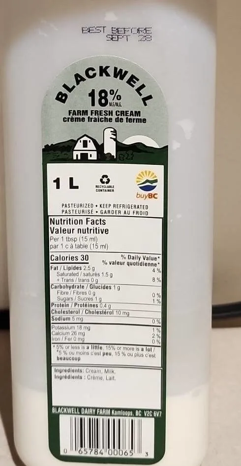Dairy cream