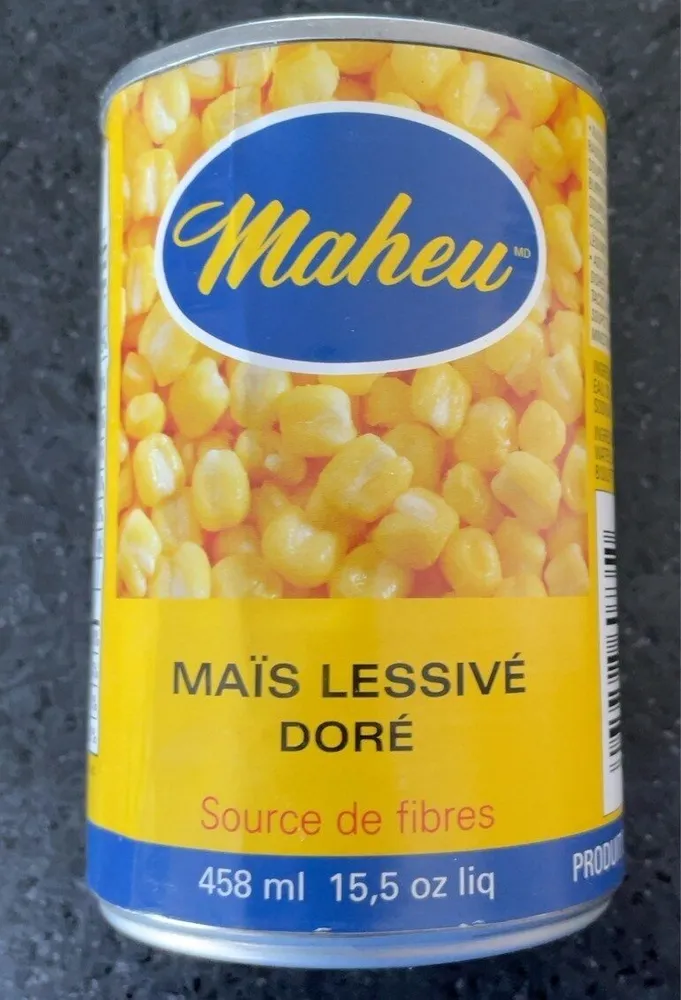 Maïs lessivé doré
