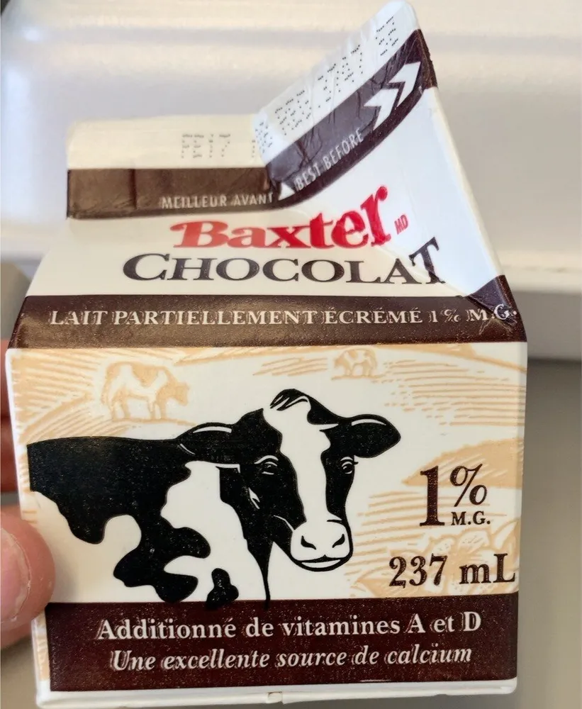 Lait chocolat Baxter