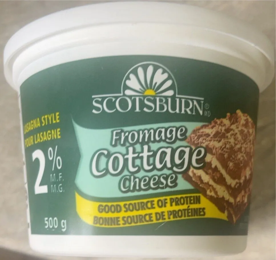 Lasagna style cottage cheese