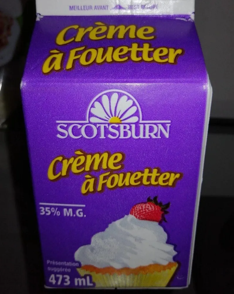 Crème à fouetter