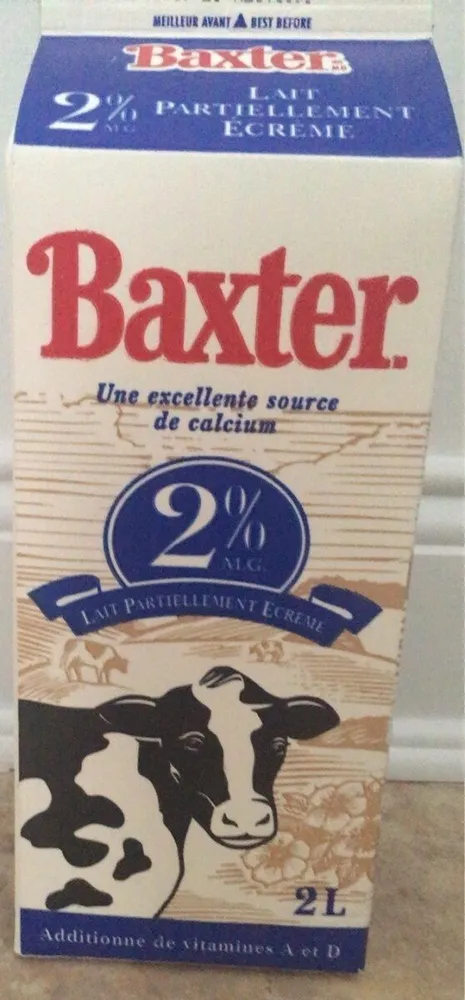 Lait partiellement écrémé 2%