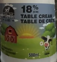 18% Table Cream