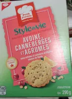 Biscuits avoine canneberges et agrumes