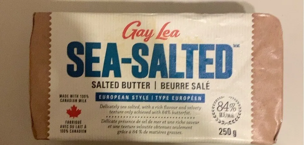 Sea salted salted butter