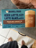 iced latte with foam