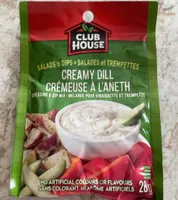 Creamy dill dressing and dip mix