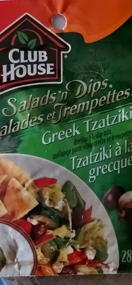 Greek tzatziki salad dip mix