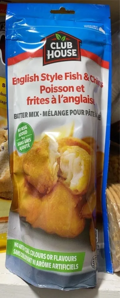 English style fish and chips