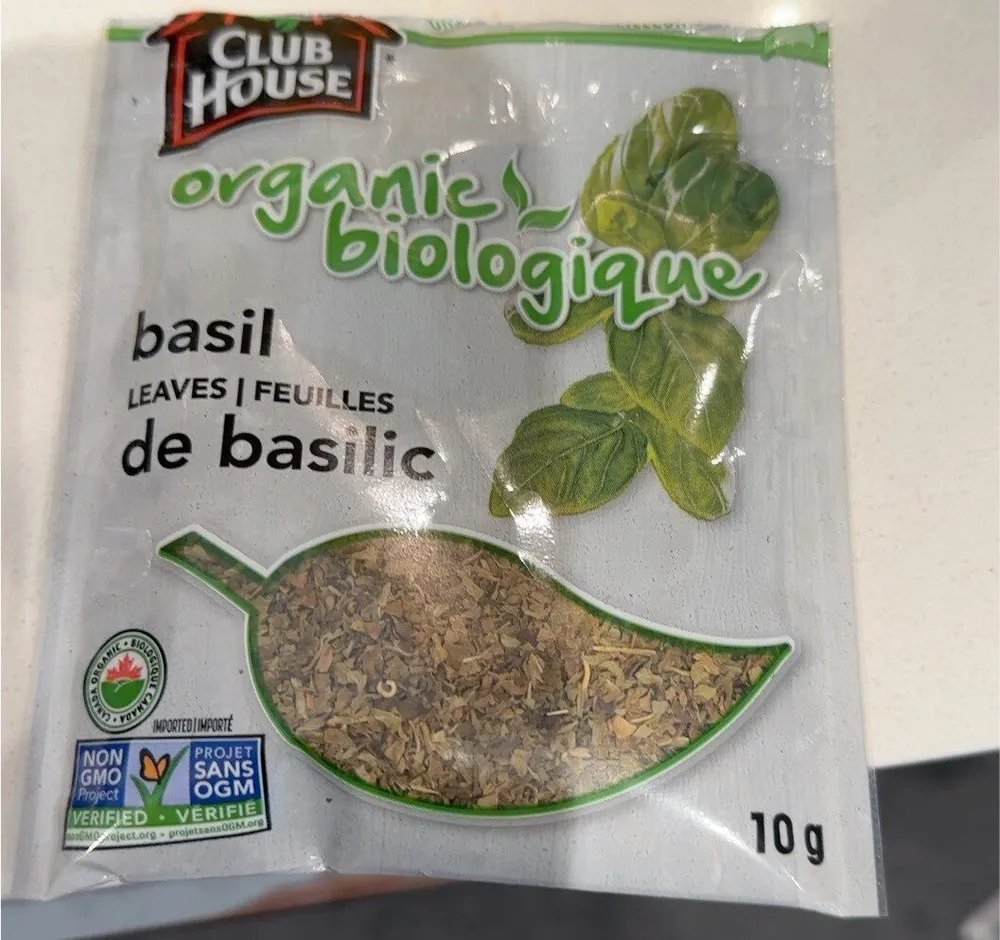 Organic Basil Leaves