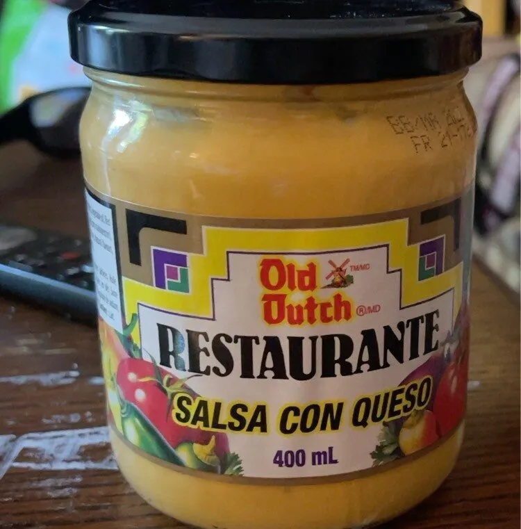Restaurante salsa con queso