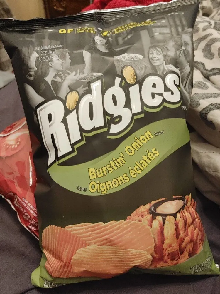 Chips oignons éclatés