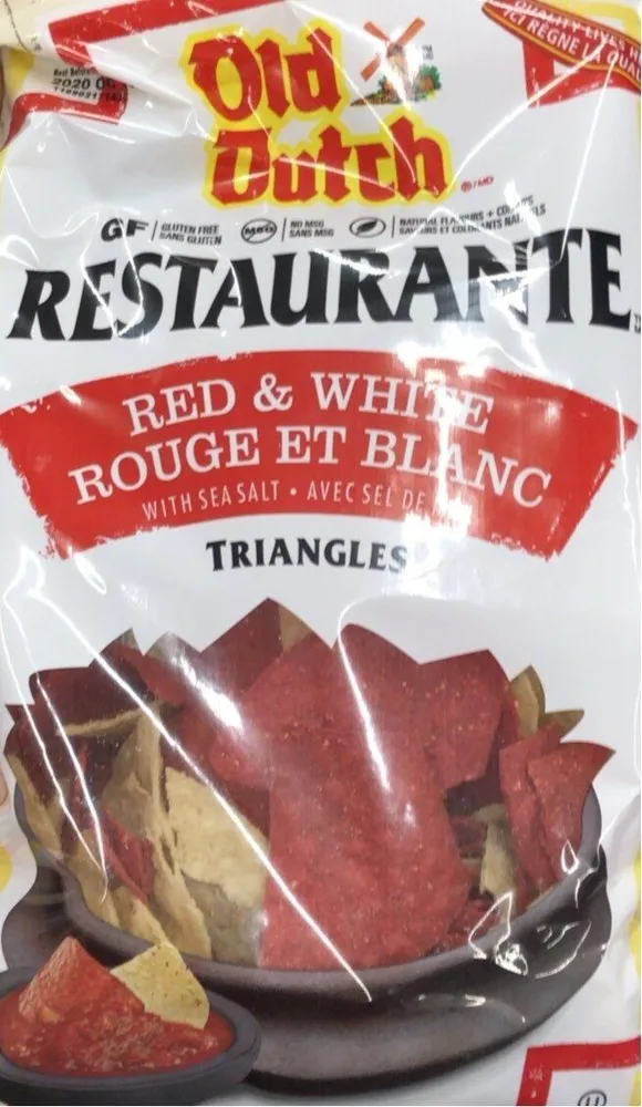 Chips rouge et blanc