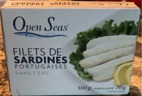 Filets de sardines portuguaises dans l’eau