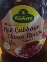 Choux rouge préparé
